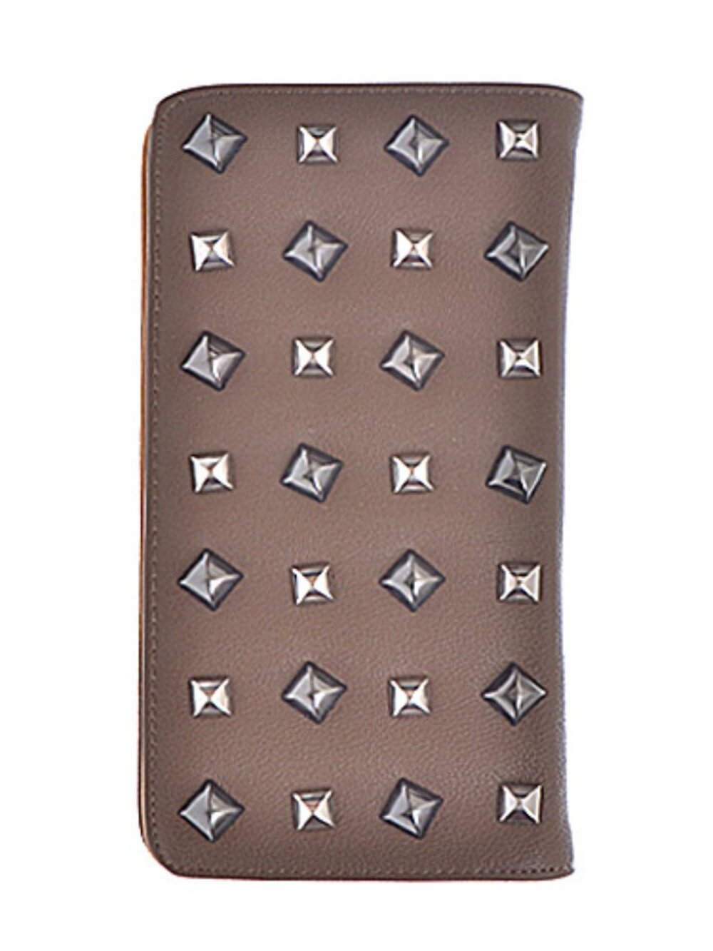 Studded Classic Wallet ✨‎ Edgy Chic Clutch • Hematite Stud Detail • Boutique